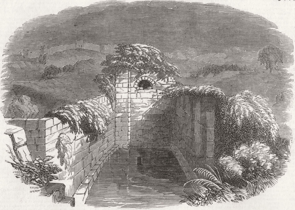 ISRAEL. Moving Jerusalem & Holy Land-Pool of Siloam 1851 old antique print